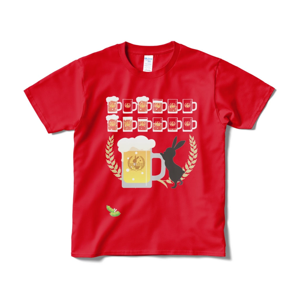 ビールTシャツ【レッド】★pixivFACTORY