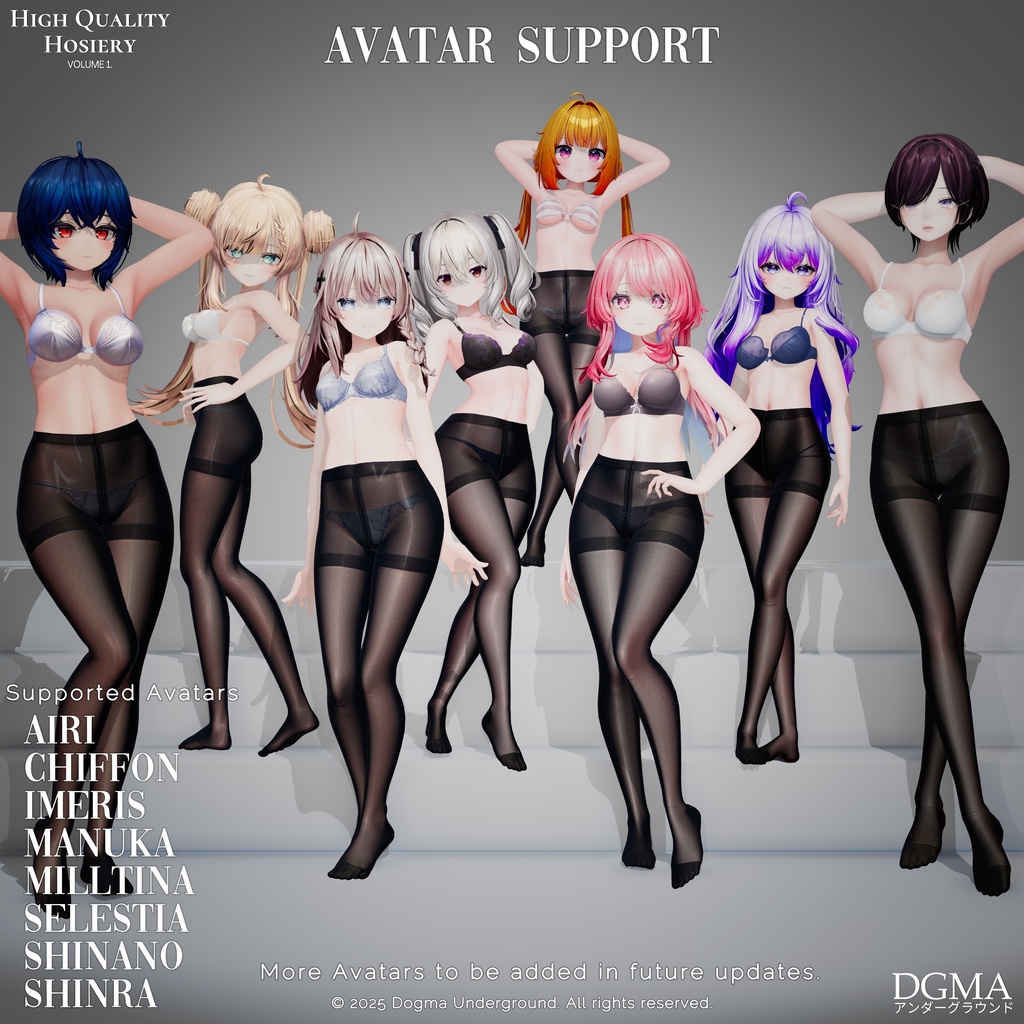 高品質な靴下・タイツのテクスチャ集 『High Quality Hosiery [Volume #1]』 缩略图 3