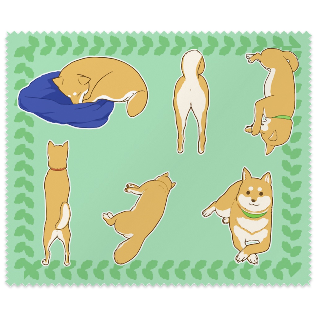 しばいぬメガネ拭き