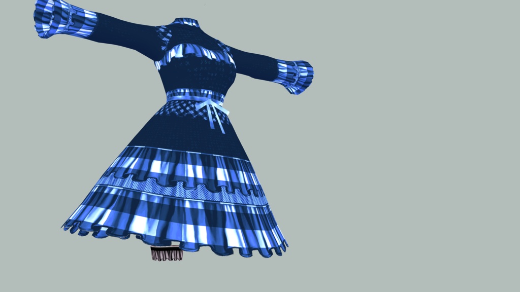 【衣装テクスチャ】ベリーブラッドゴシック【vroid】