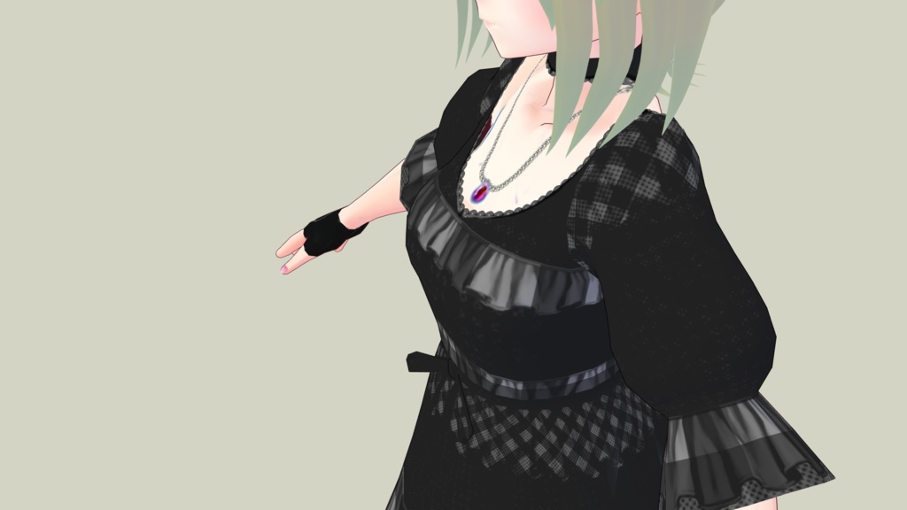 【衣装テクスチャ】ベリーブラッドゴシック【vroid】