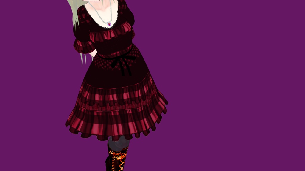 【衣装テクスチャ】ベリーブラッドゴシック【vroid】