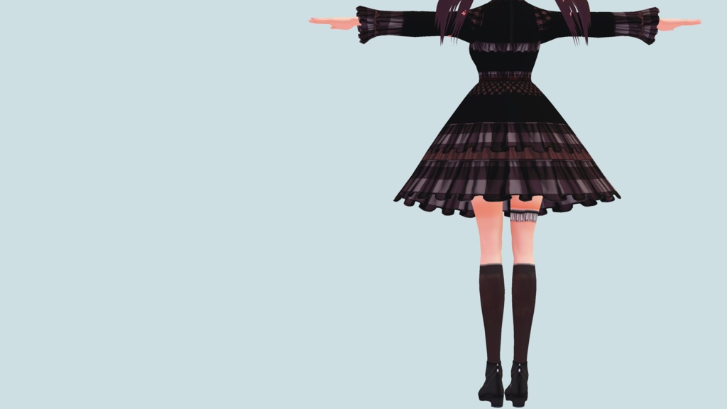 【衣装テクスチャ】ベリーブラッドゴシック【vroid】