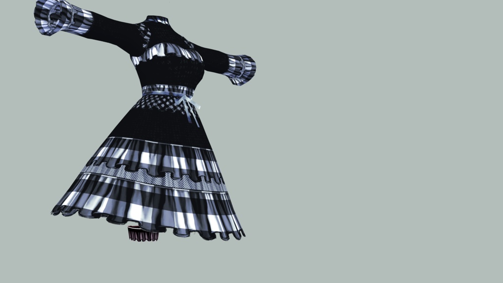 【衣装テクスチャ】ベリーブラッドゴシック【vroid】