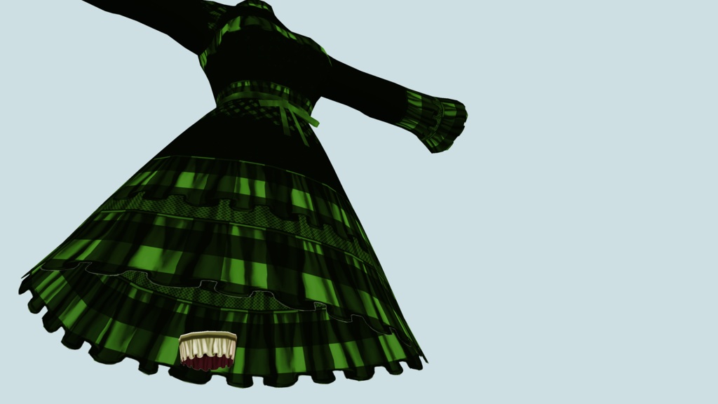 【衣装テクスチャ】ベリーブラッドゴシック【vroid】