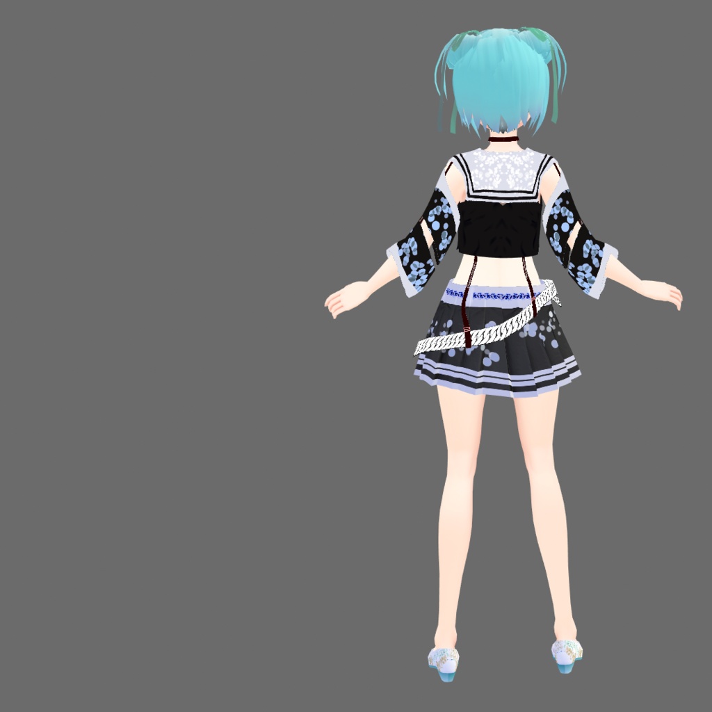 【正式版対応】【VRoid】サマーソーダスパンコール【試着増えました】【衣装テクスチャ】#ちーず工房