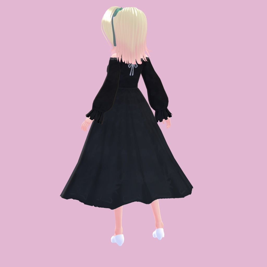 【VRoid正式版対応】【オフショルダー】31ワンピース【無料版あります】