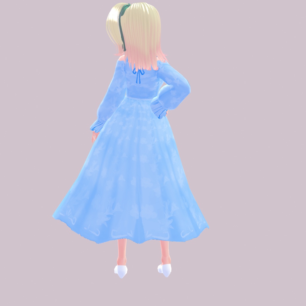 【VRoid正式版対応】【オフショルダー】31ワンピース【無料版あります】