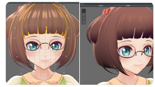 【vroid】ヘアプリセット№197【メリアオーバルフレーム】