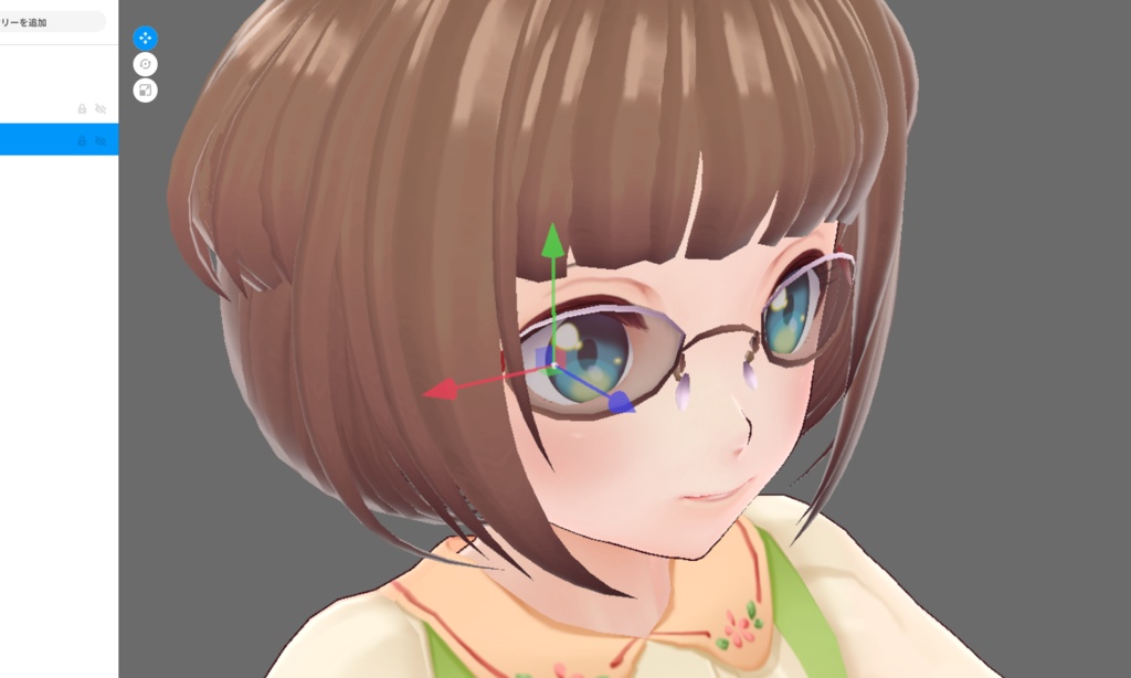 【vroid正式版用配布】オーバルフレームは伊達じゃない【眼鏡】