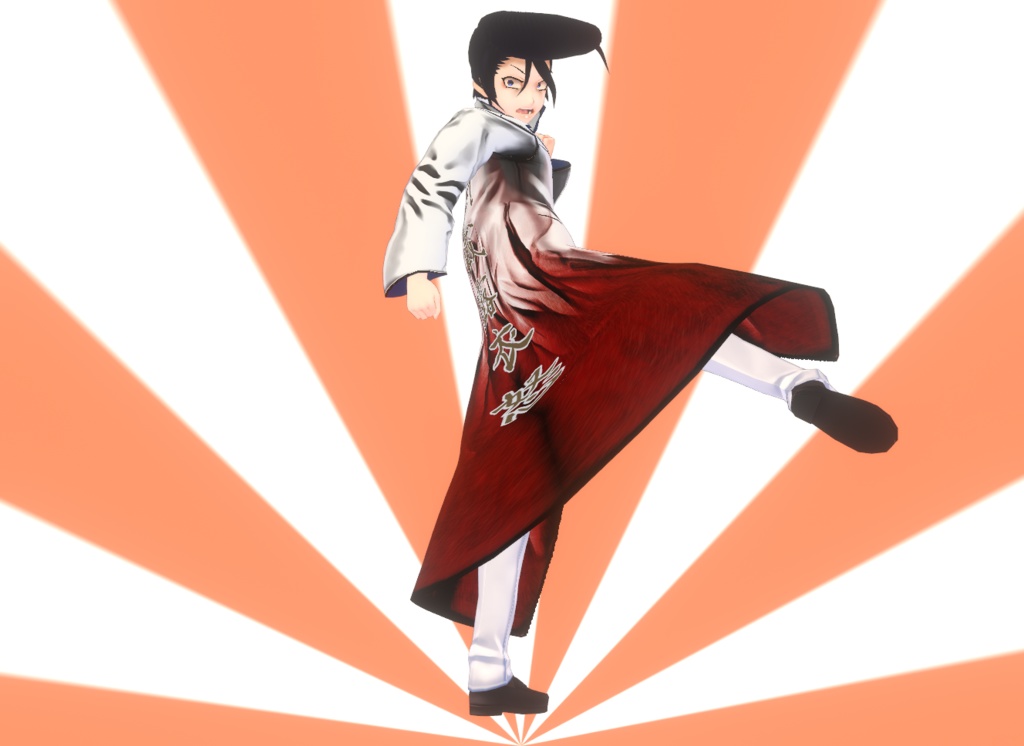 【vroid】特攻服 武威露衣怒【モデル付き】