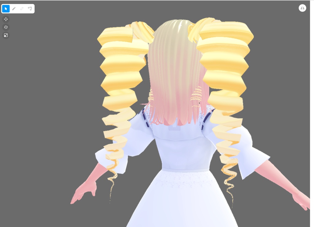 無料配布【Vroid】縦巻きロール&ハイパースクリュードリルロール「お嬢様は気合ですわー」おまけつき