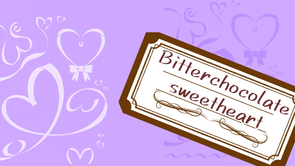 カスタムアイテム対応【VRoid】bitterchocolatesweetheart【ヘアカスタムアイテム】