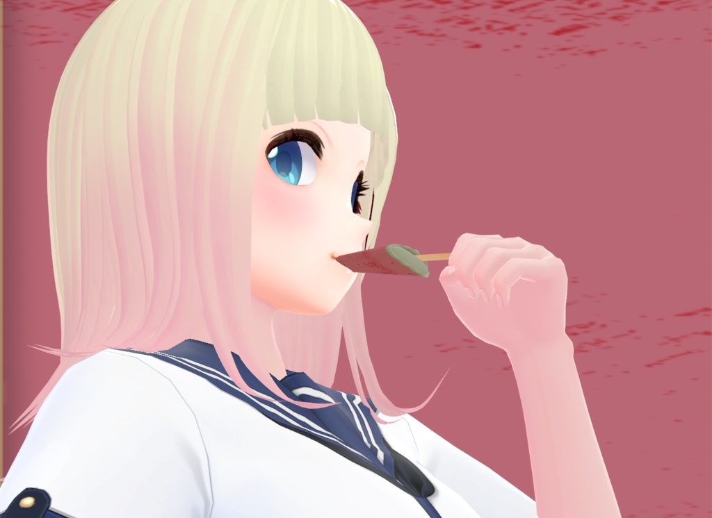 VRoidヘアプリセット【氷菓 赤い三角形 緑の三角形 魔剣アイスソード】無料配布