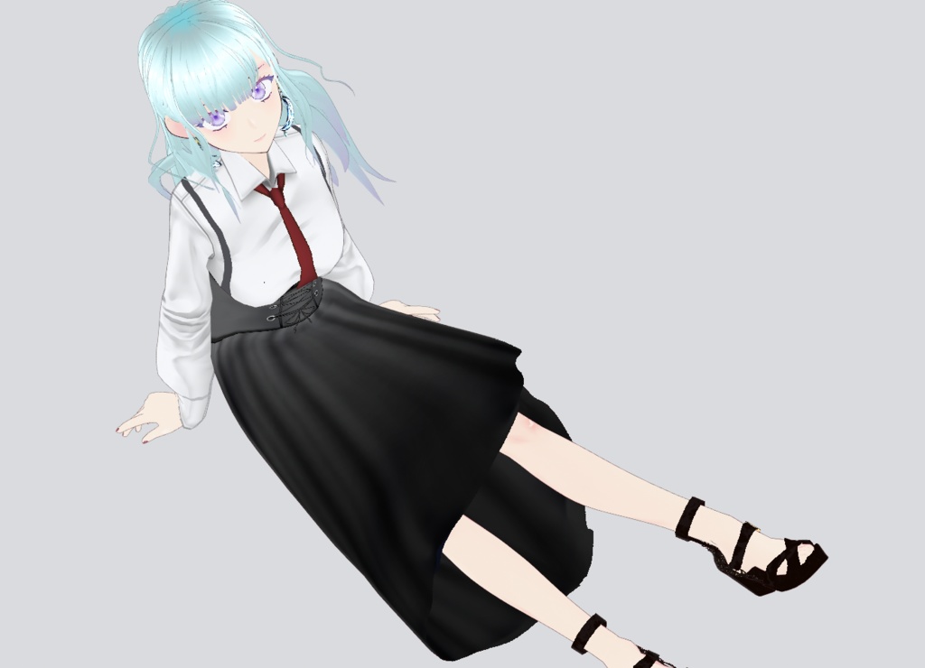 【VRoid】アシメ系女子コーデあります【16collar】試着あり