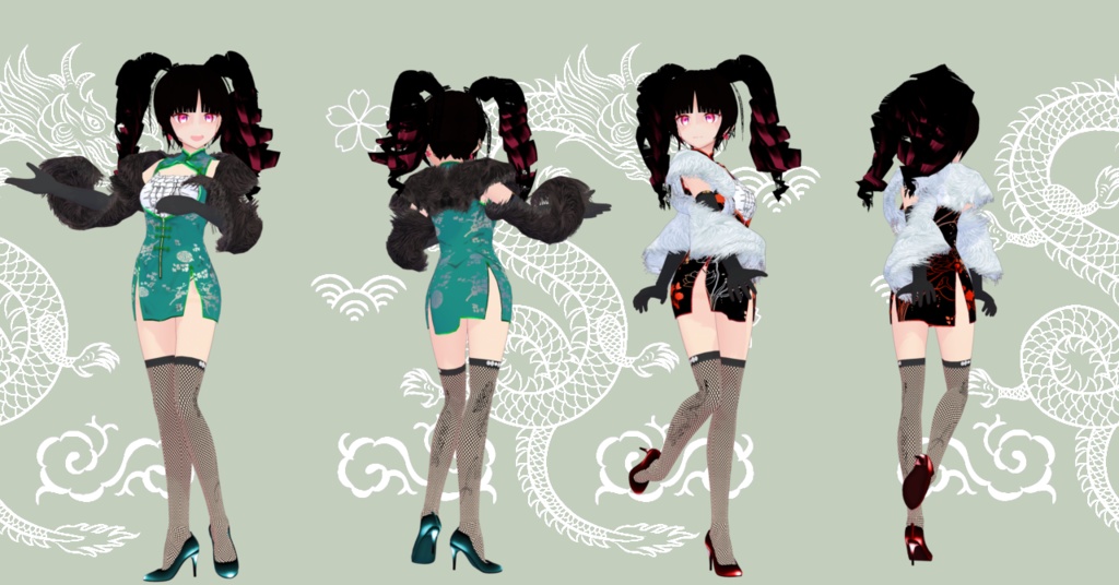 【VRoid】ステンシルチャイナミニ-Stencil China Mini-