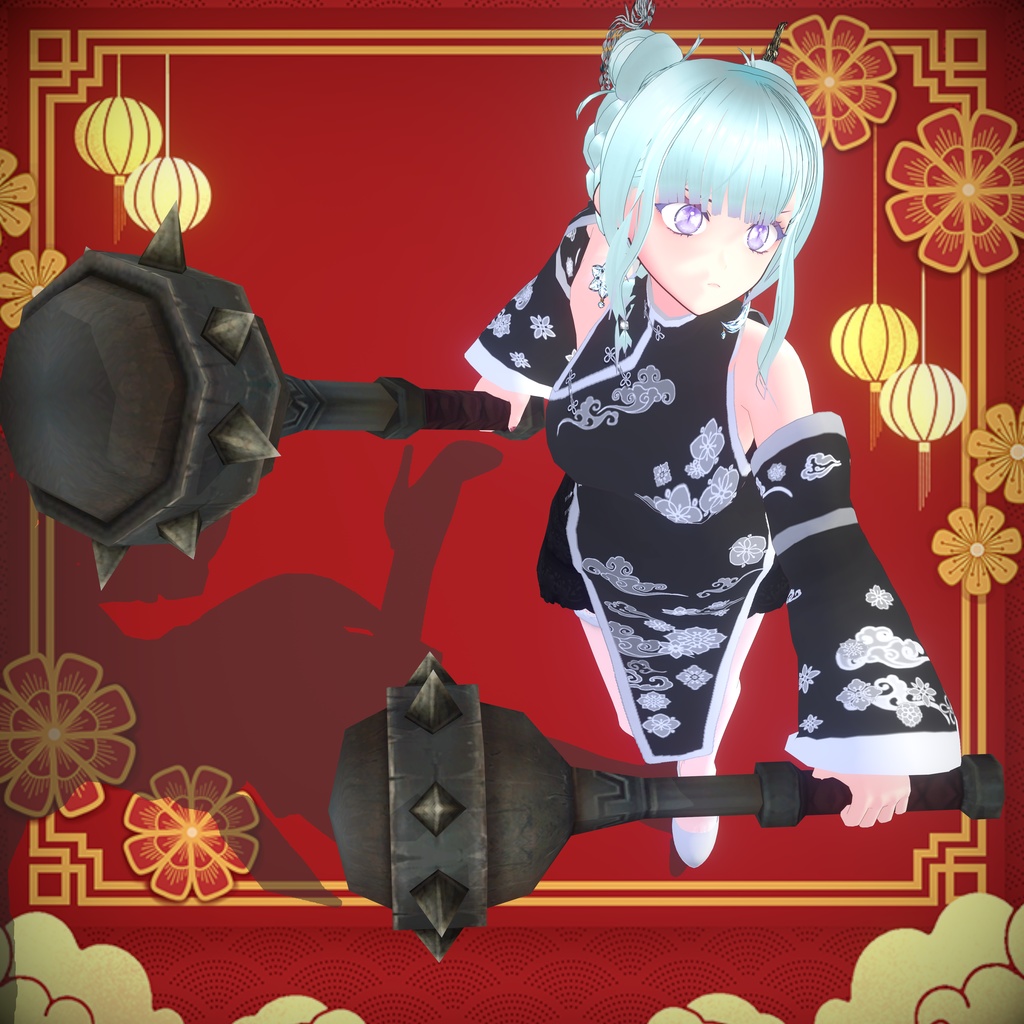 VRoid衣装アイテム「雲流浮花」【Chinadress】