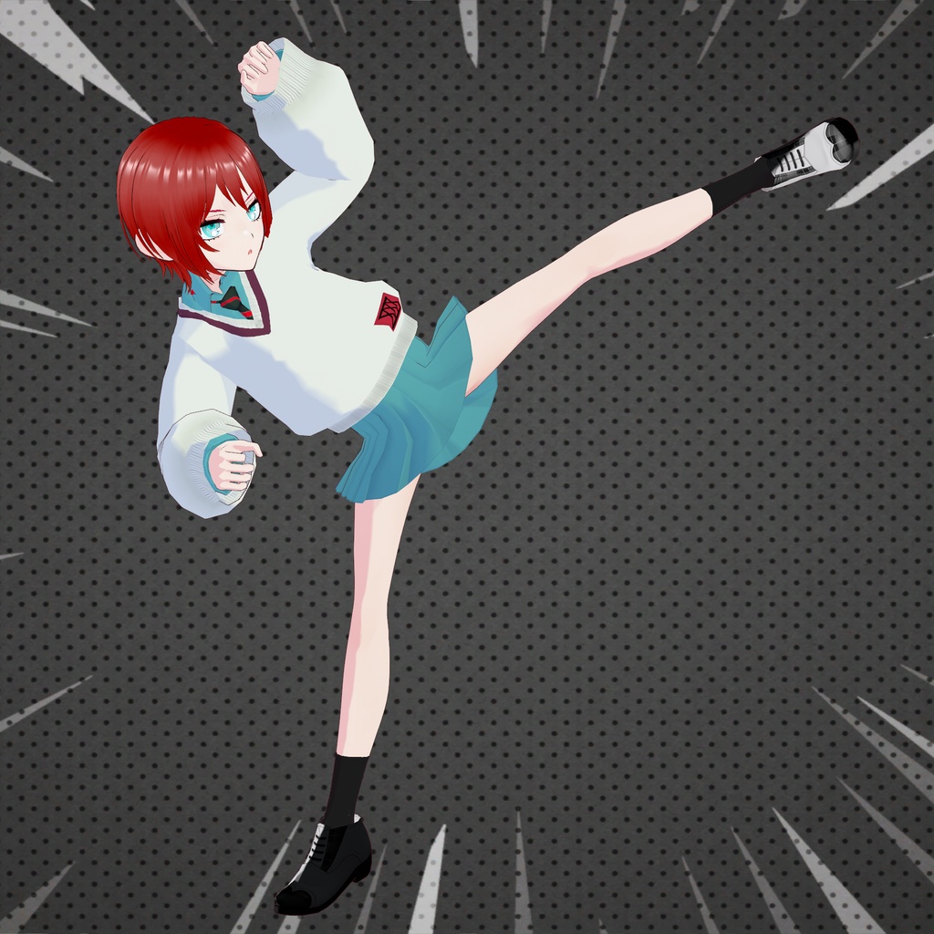 無料配布サイド6の女子高っぽい衣装データ「こんにちはお急ぎですか?」