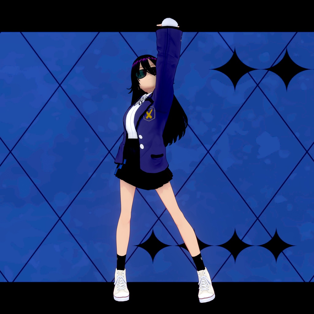 無料配布VRoid衣装 イリーガル運び屋スタイル「コンニチハオイソギデスカ」