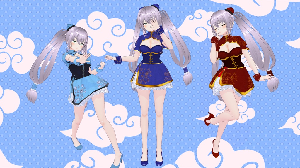 VRoid用チャイナミニ「名花十推」