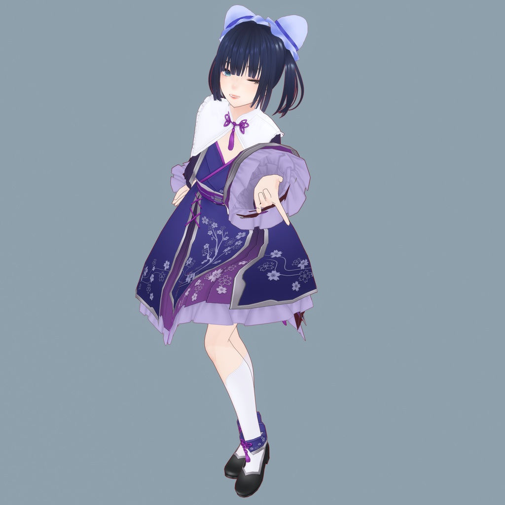 VRoidアクセサリー プリセットお団子頭用シニョンカバーセット