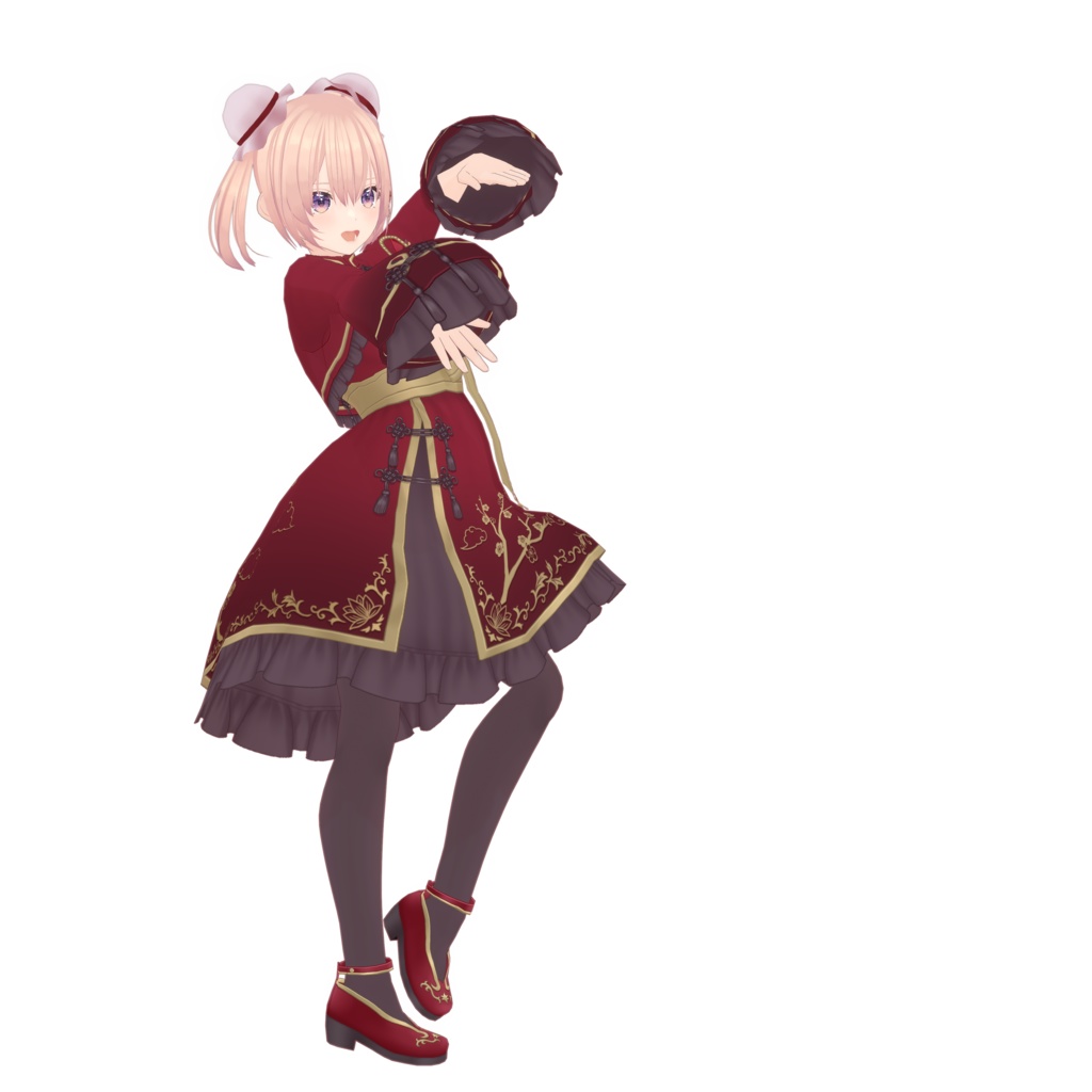 VRoidアクセサリー プリセットお団子頭用シニョンカバーセット