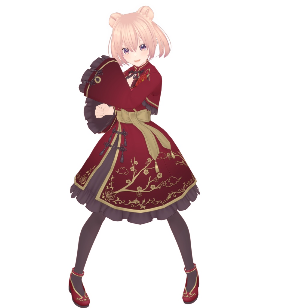 VRoidアクセサリー プリセットお団子頭用シニョンカバーセット