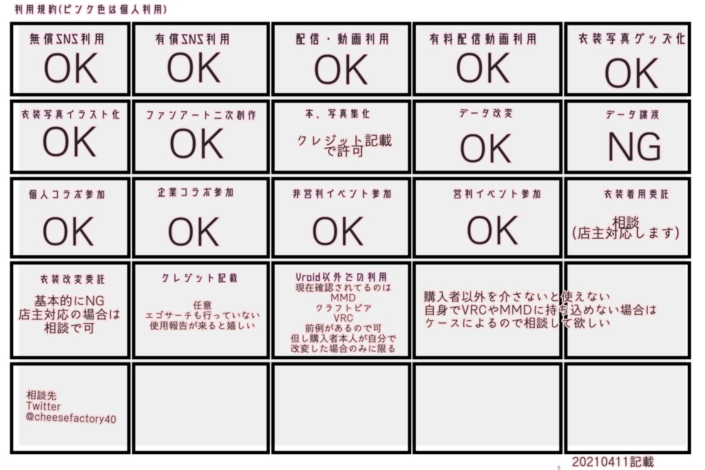 【VRoid】VRoid和風甲冑サムライアーマー5色の装【こいのぼり付き】