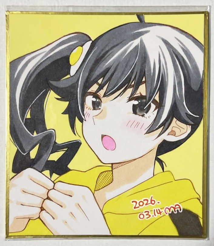 阿良々木火憐 手書き色紙 / 物語シリーズ