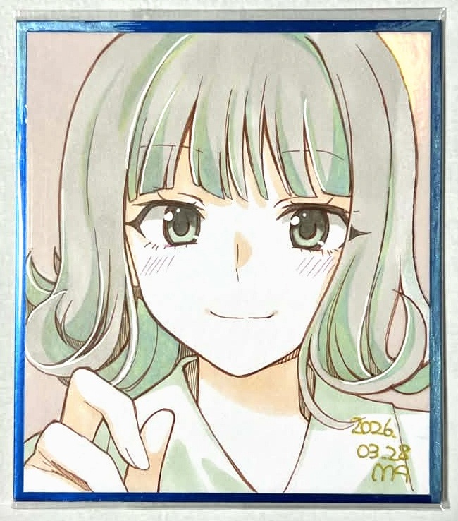 老倉育 手書き色紙 / 物語シリーズ