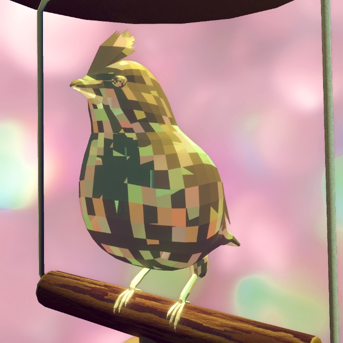 Lamp クリスタルバードランプ