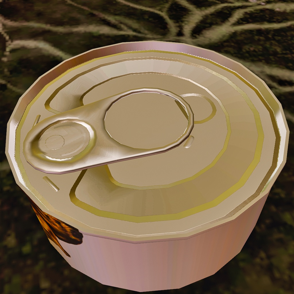 canned foods ローポリ猫缶