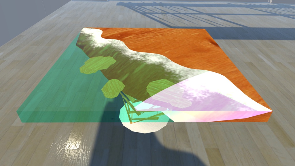 海辺を表現したテーブル【Table】