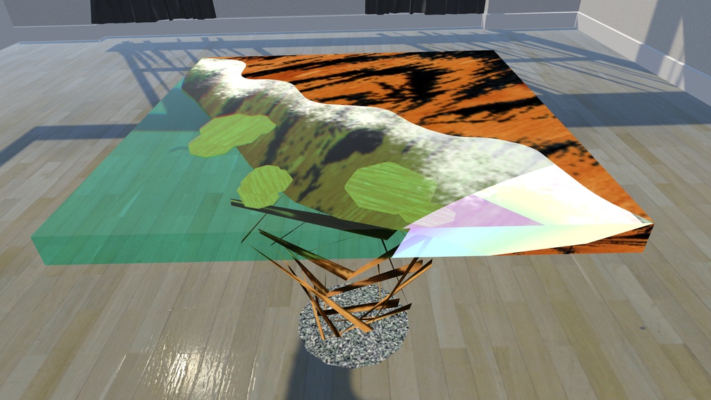 海辺を表現したテーブル【Table】