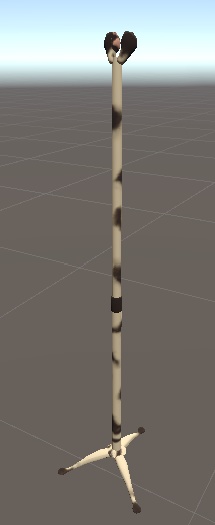 猫の手で挟むマイクスタンド / Cat's Paw Microphone Stand