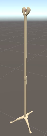 猫の手で挟むマイクスタンド / Cat's Paw Microphone Stand