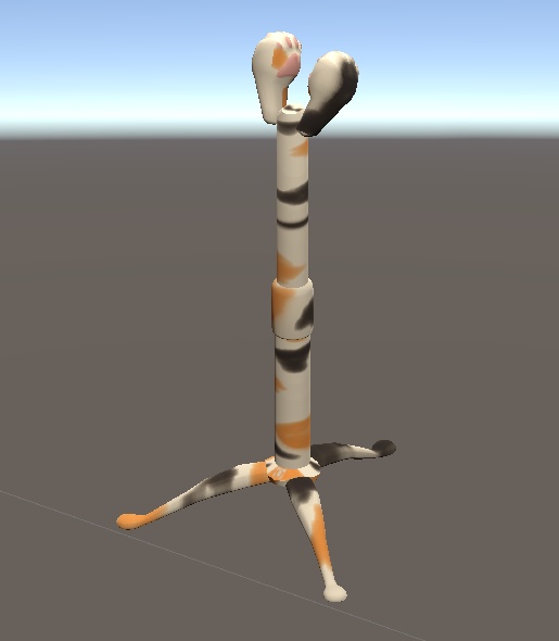 猫の手で挟むマイクスタンド / Cat's Paw Microphone Stand