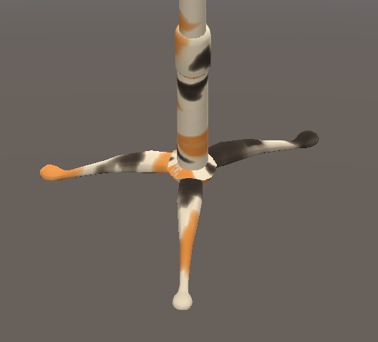 猫の手で挟むマイクスタンド / Cat's Paw Microphone Stand