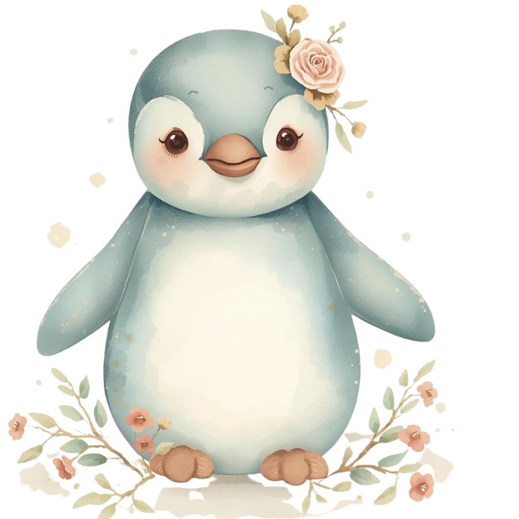 ふんわりやさしい表情の動物園クリップアート