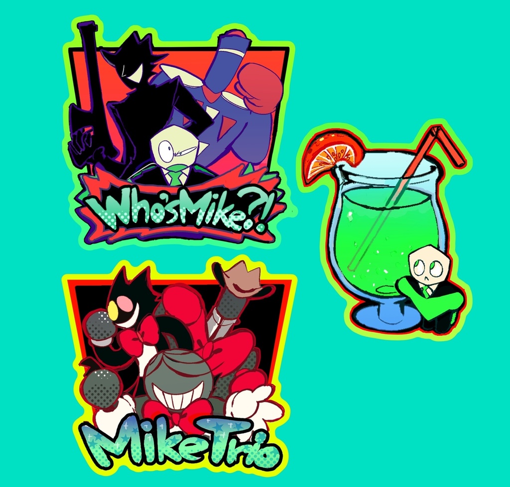 マイクトリオステッカー(3セット)