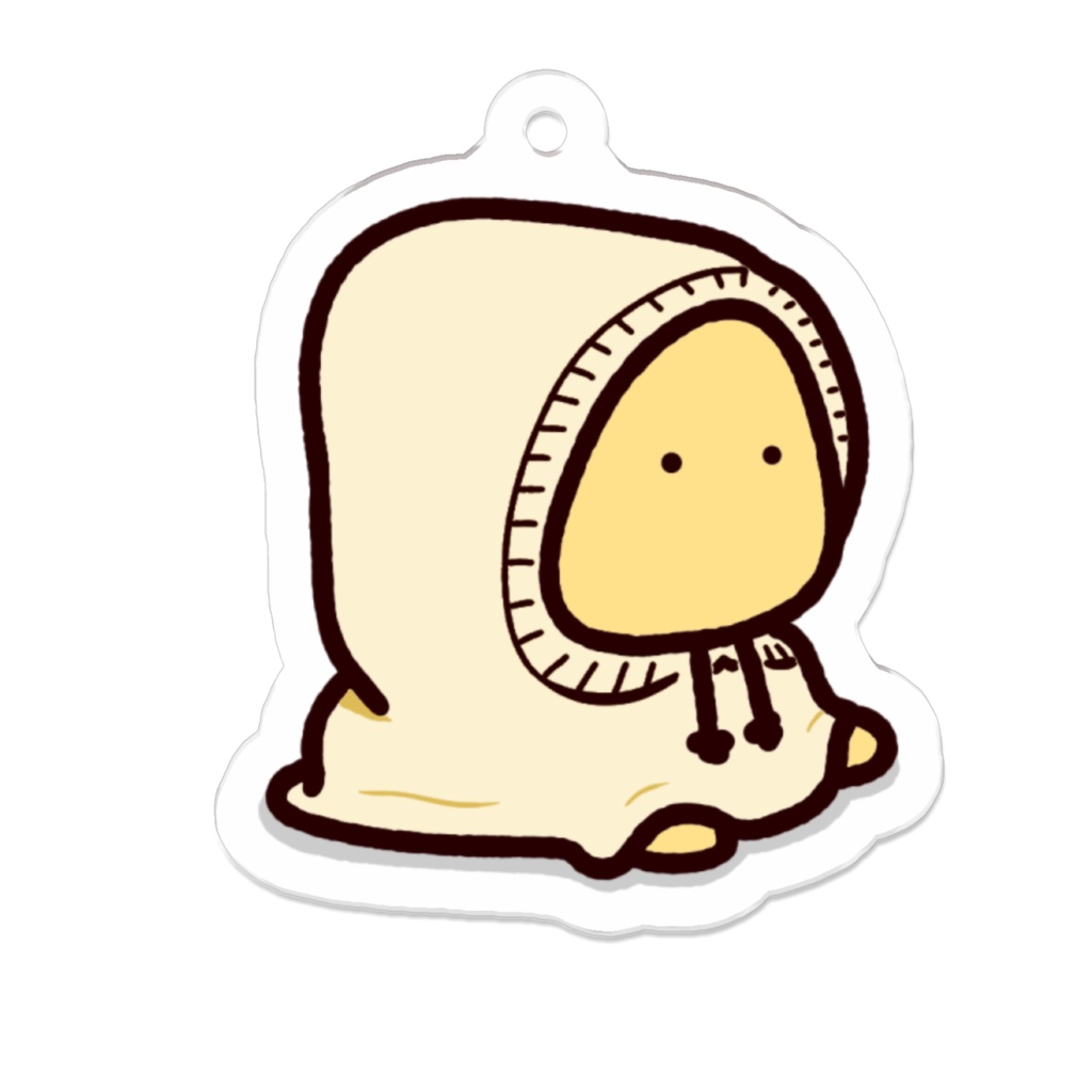 アクリルキーホルダー バラクラバを着てみたもきゅ。