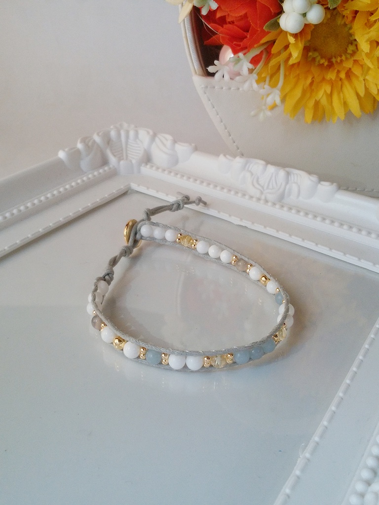 天然石のラップブレスレット