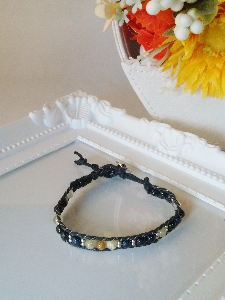 天然石のラップブレスレット