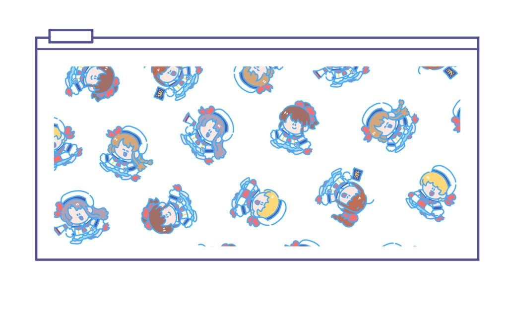 閃光☆HANABI団 ビニールポーチ