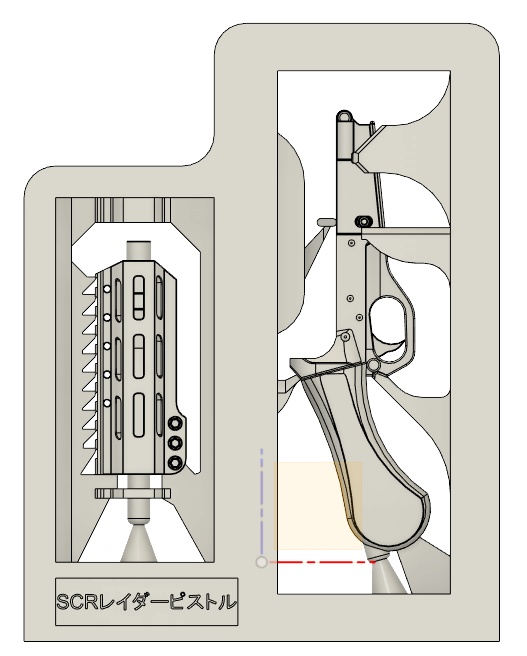 SCRレイダーピストル【3Dデータ】STLデータ