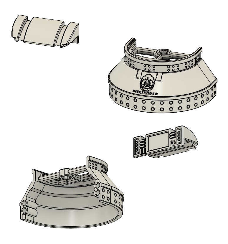ハイランダー鉄道学園 BOSS・UNIT M45TYPE 【3Dプリンター】STL