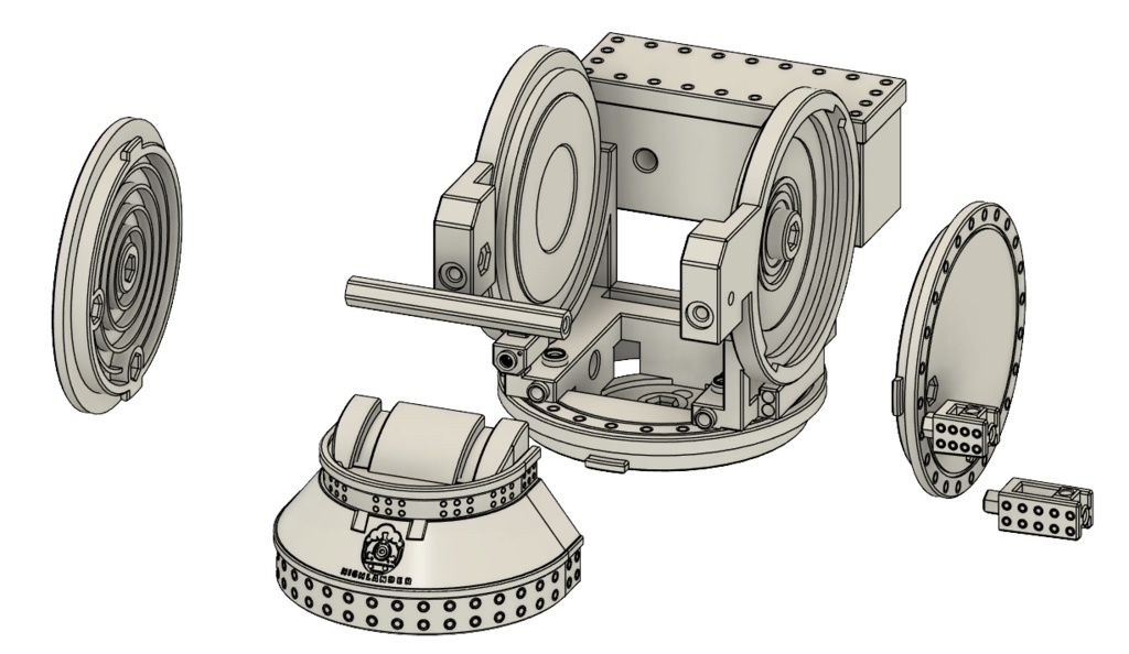 ハイランダー鉄道学園 BOSS・UNIT M45TYPE 【3Dプリンター】STL