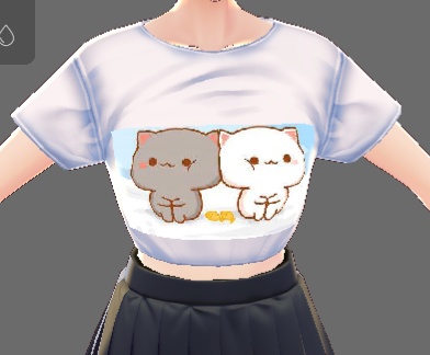10 cute cropped t shirt designs for vroid models