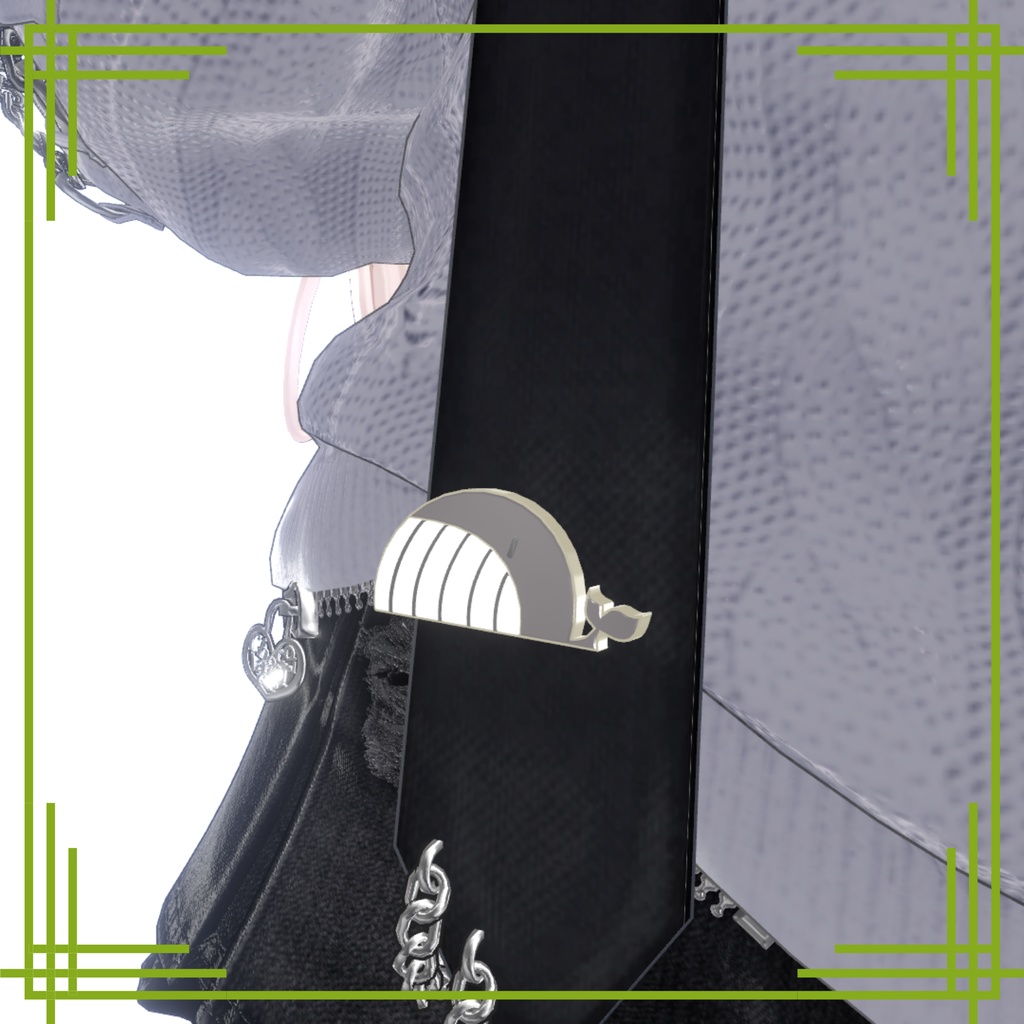 【3Dアクセサリー】くじらのメタルバッヂ 4色セット