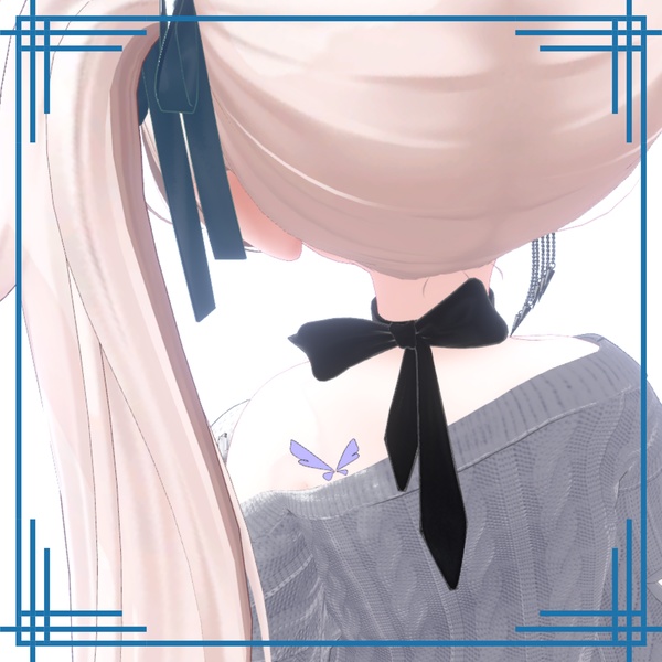 【3Dアクセサリー】蝶々のタトゥー 4色セット vol.2